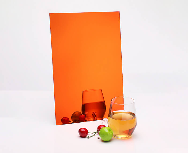 Oranžová zrkadlová plachta PS